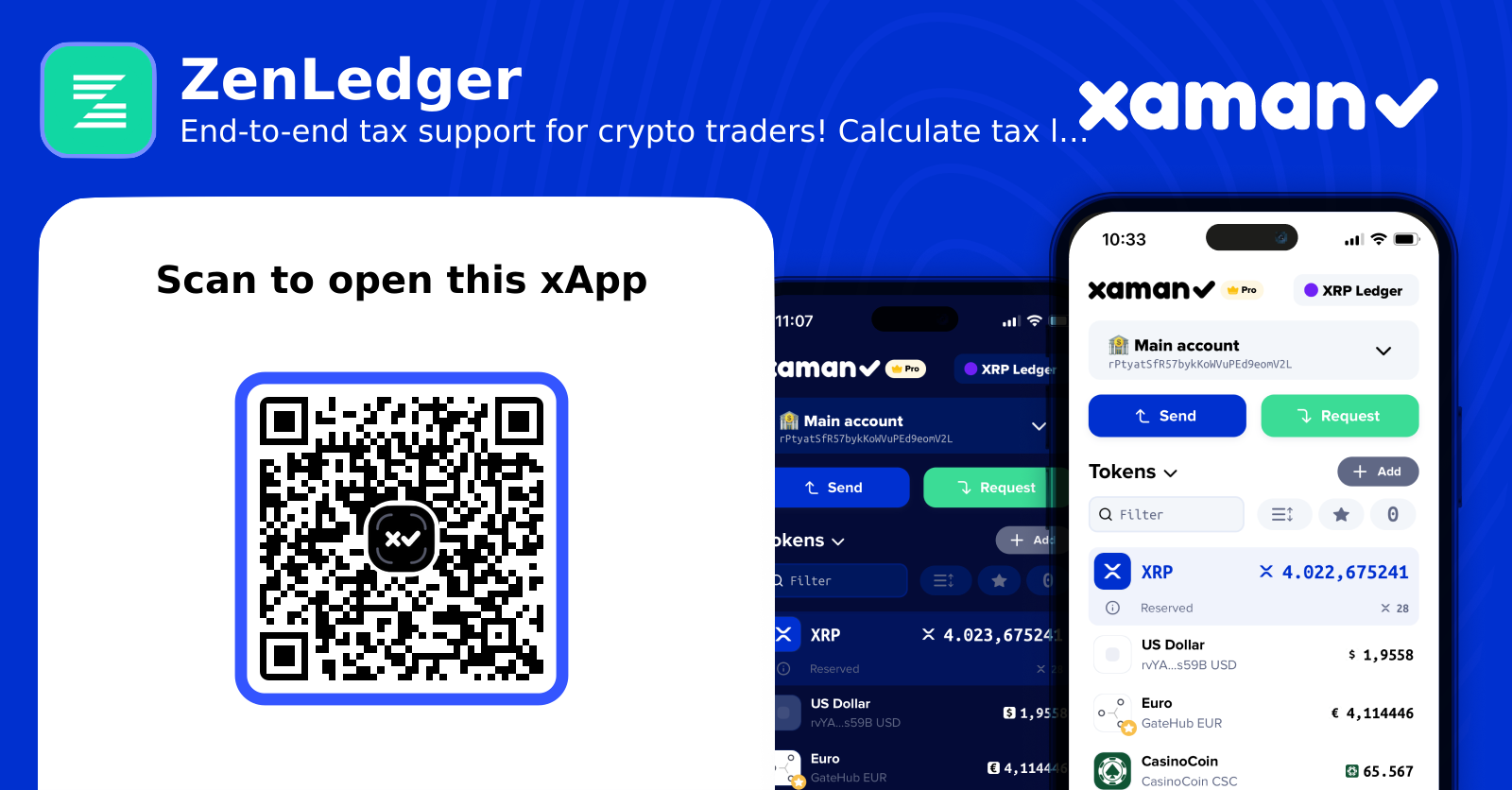 Open Xumm xApp: ZenLedger