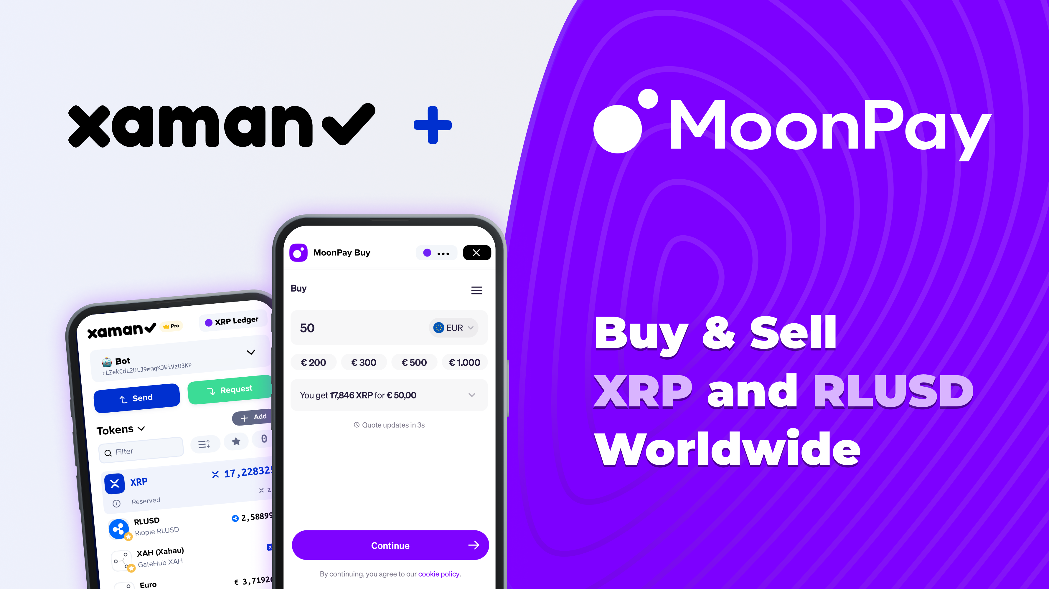 Xaman Integrates MoonPay for Seamless XRP and RLUSD On-Ramping